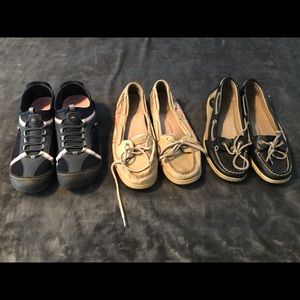 3 pair women’s shoes- size 8